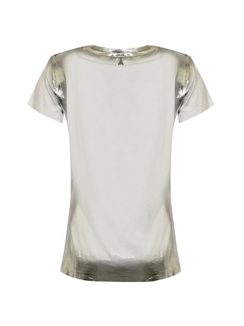 T-shirt effetto metallizzato in jersey Patrizia Pepe | 8M1703 J304W146